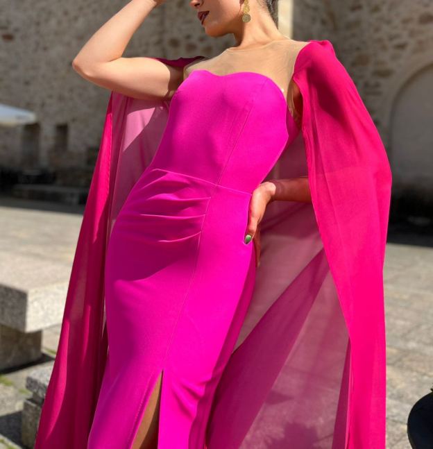 Marieta Fuchsia Dress