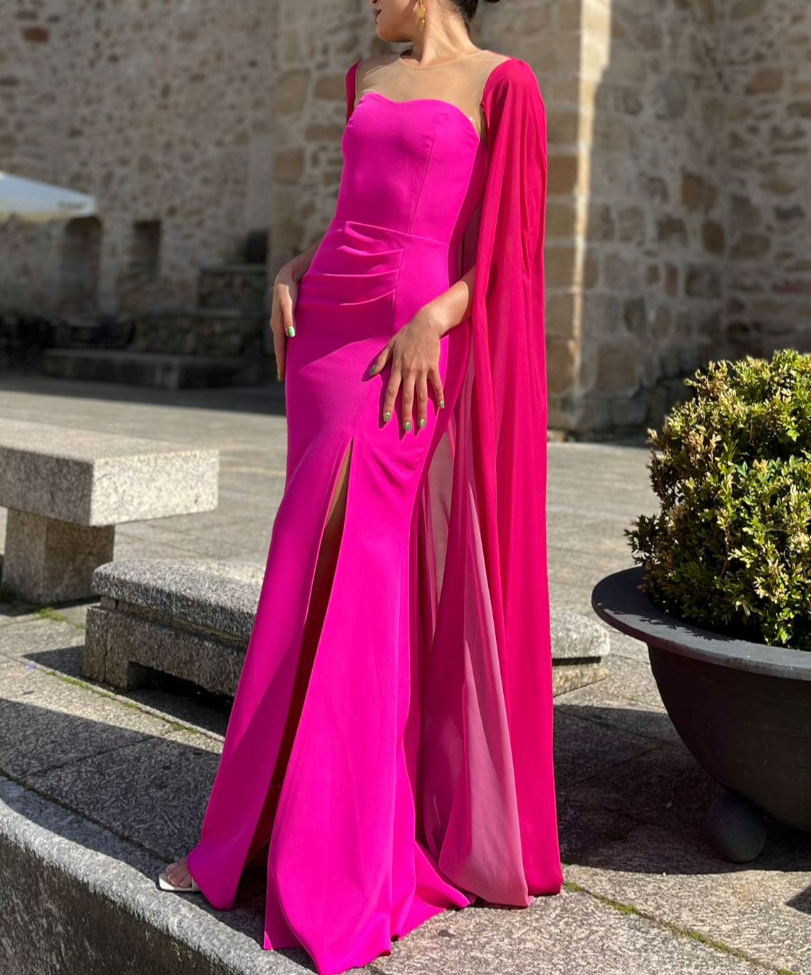 Marieta Fuchsia Dress