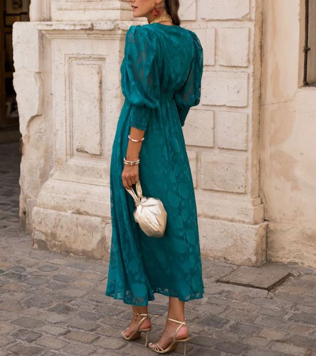 Strachan brocade midi dress