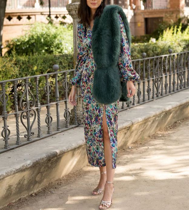 Petunia printed midi dress　