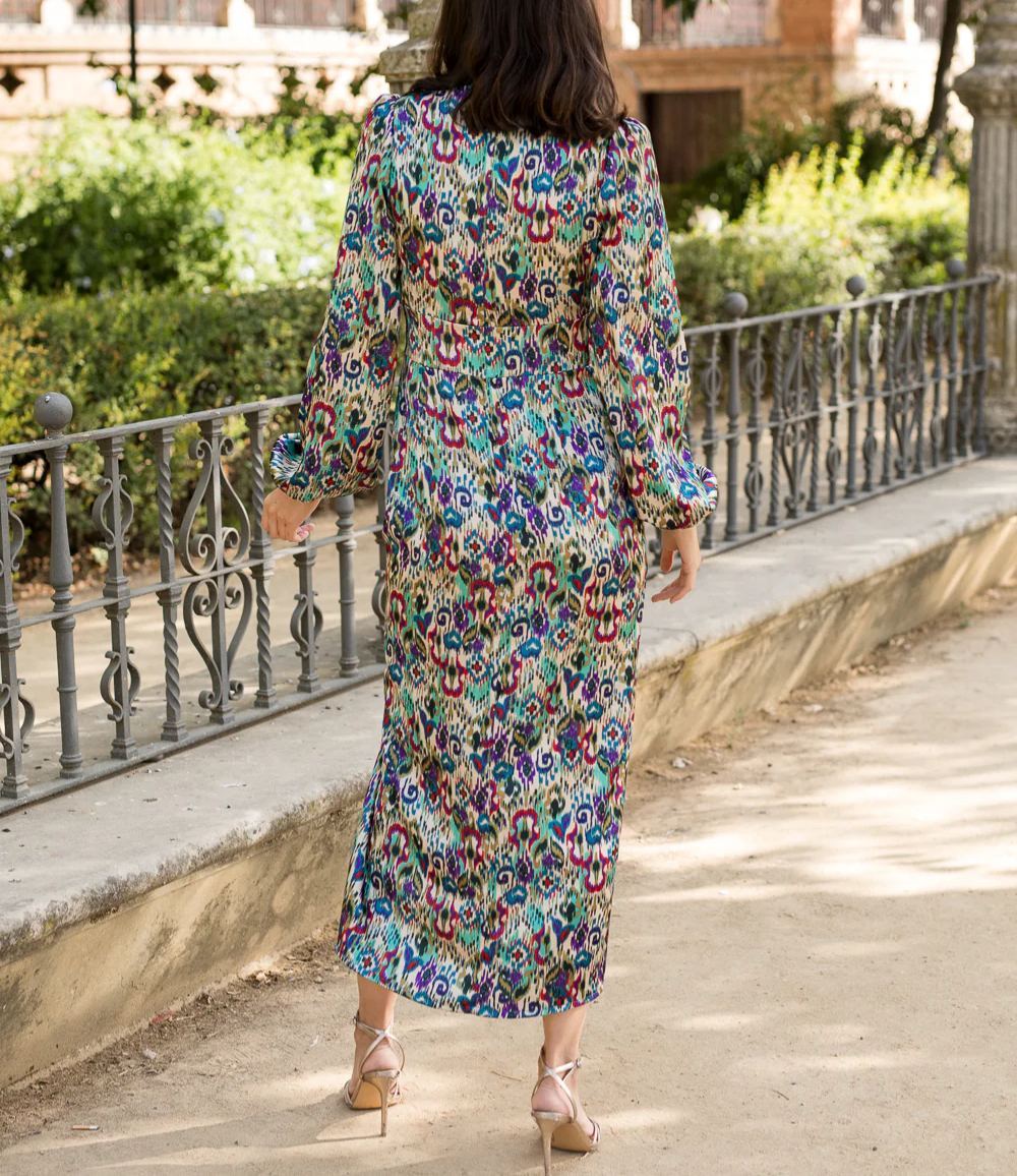 Petunia printed midi dress　