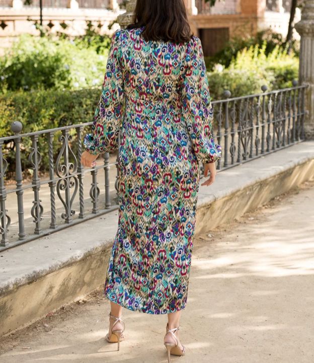 Petunia printed midi dress　