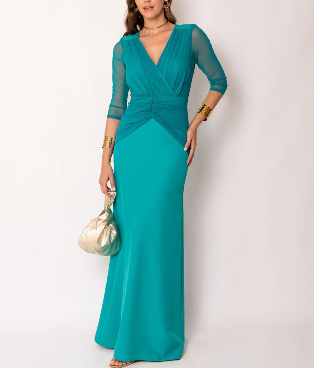 Wide draped dress