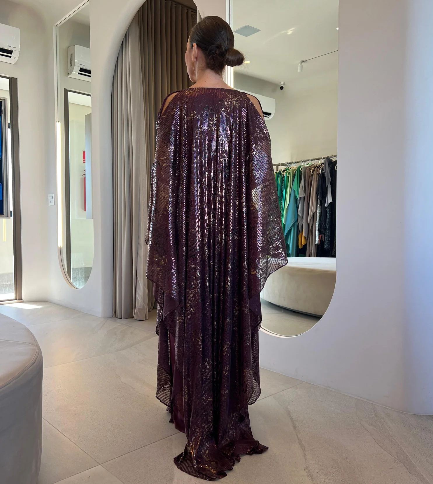 Lucia Long Sequined Party Dress