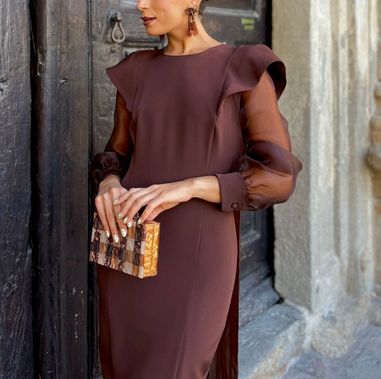 Talavera Chocolate Multi-Position Dress