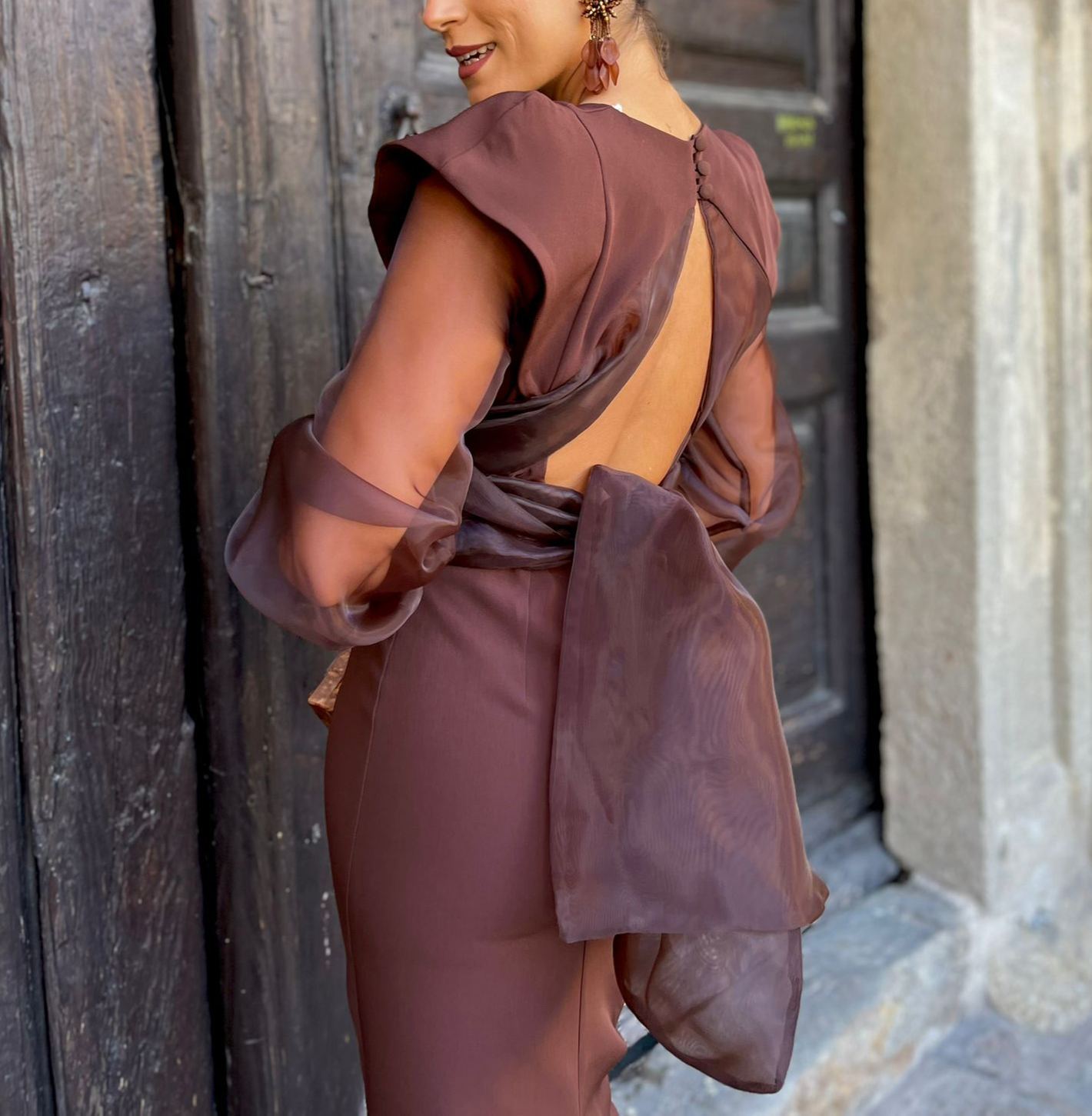 Talavera Chocolate Multi-Position Dress