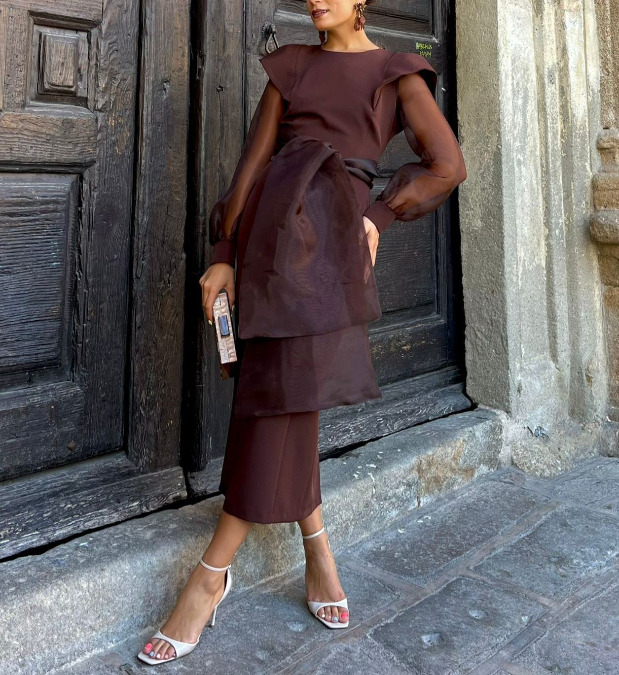 Talavera Chocolate Multi-Position Dress