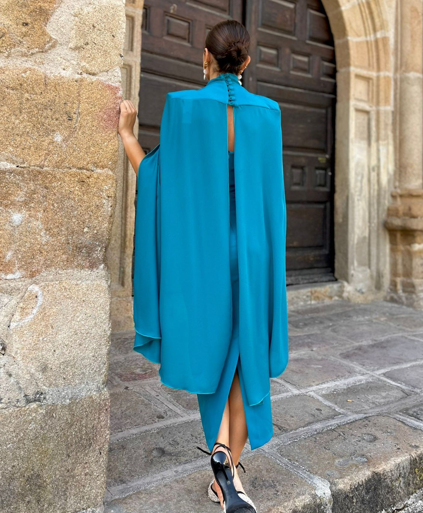 Totana Petroleum Dress + Cape