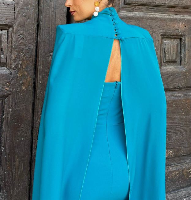 Totana Petroleum Dress + Cape