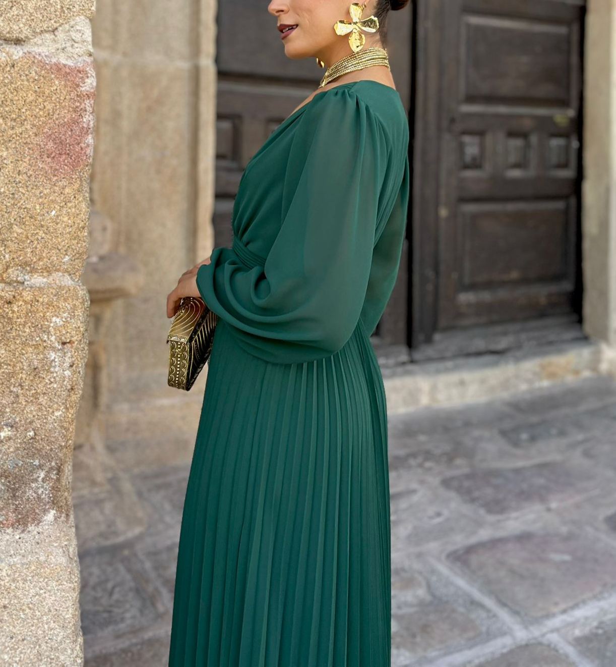 Broken Bottle Dress+Silk Knit Kimono