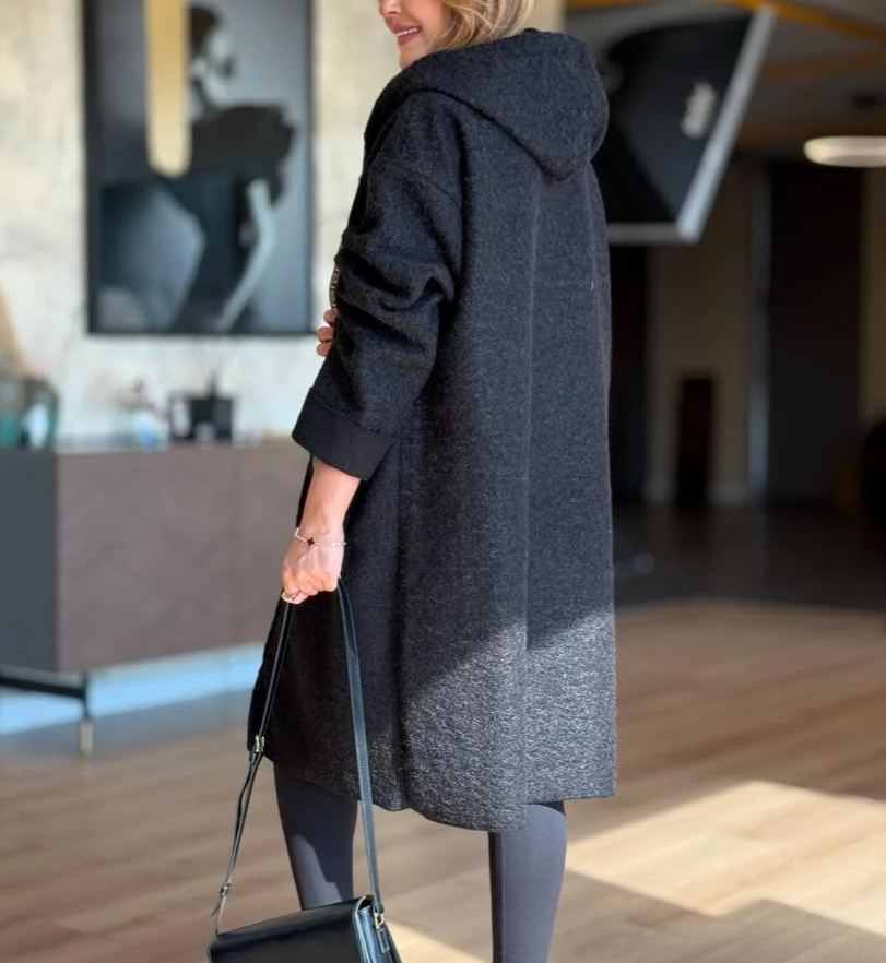 Black Boucle Cardigan Jacket