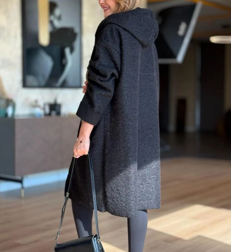 Black Boucle Cardigan Jacket