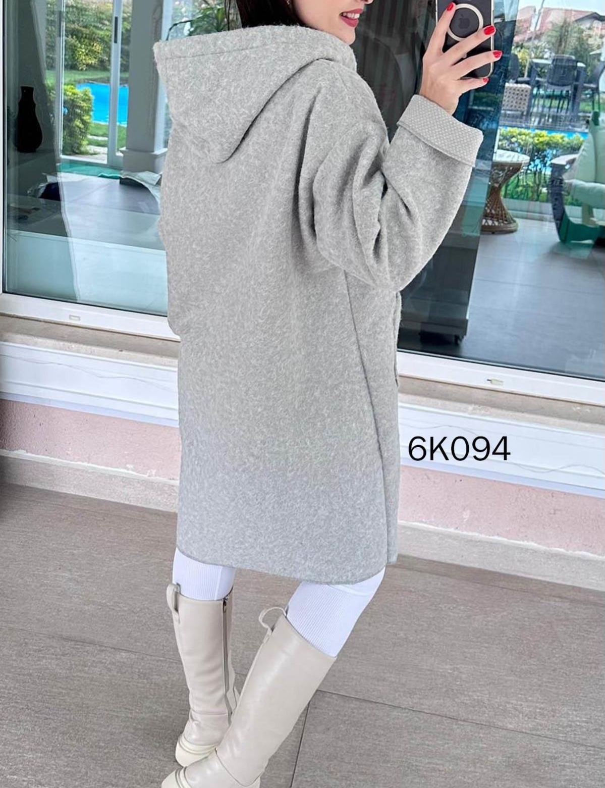 Grey Boucle Cardigan Jacket