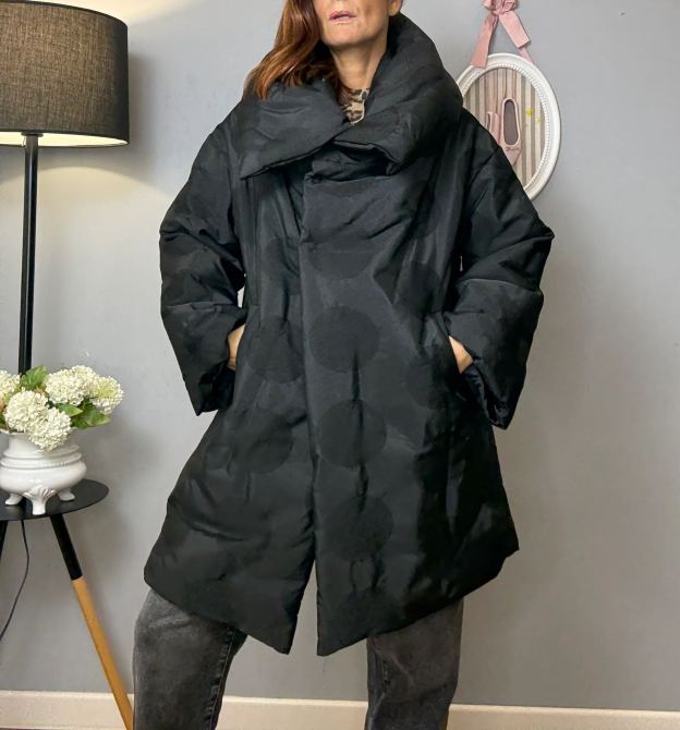 polka dot down jacket