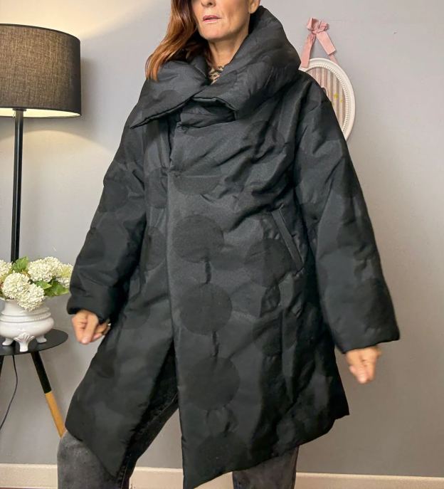 polka dot down jacket