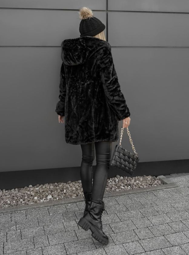 Clarena Reversible Jacket Cappuccino-Black