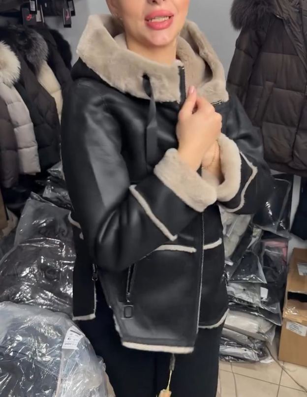 Two - Way Reversible Faux Shearling Hooded Jacket