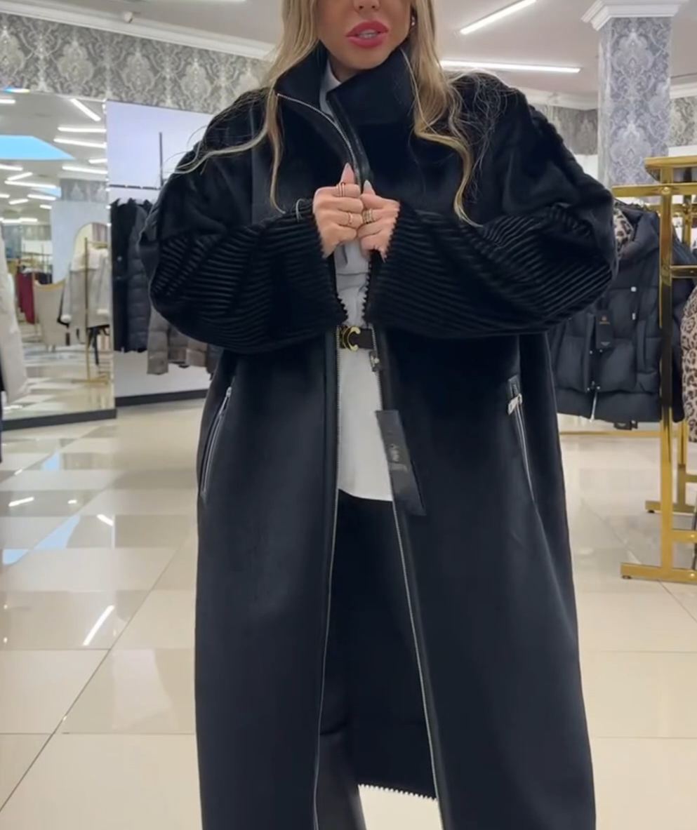 Fashion-Forward Textured Coat