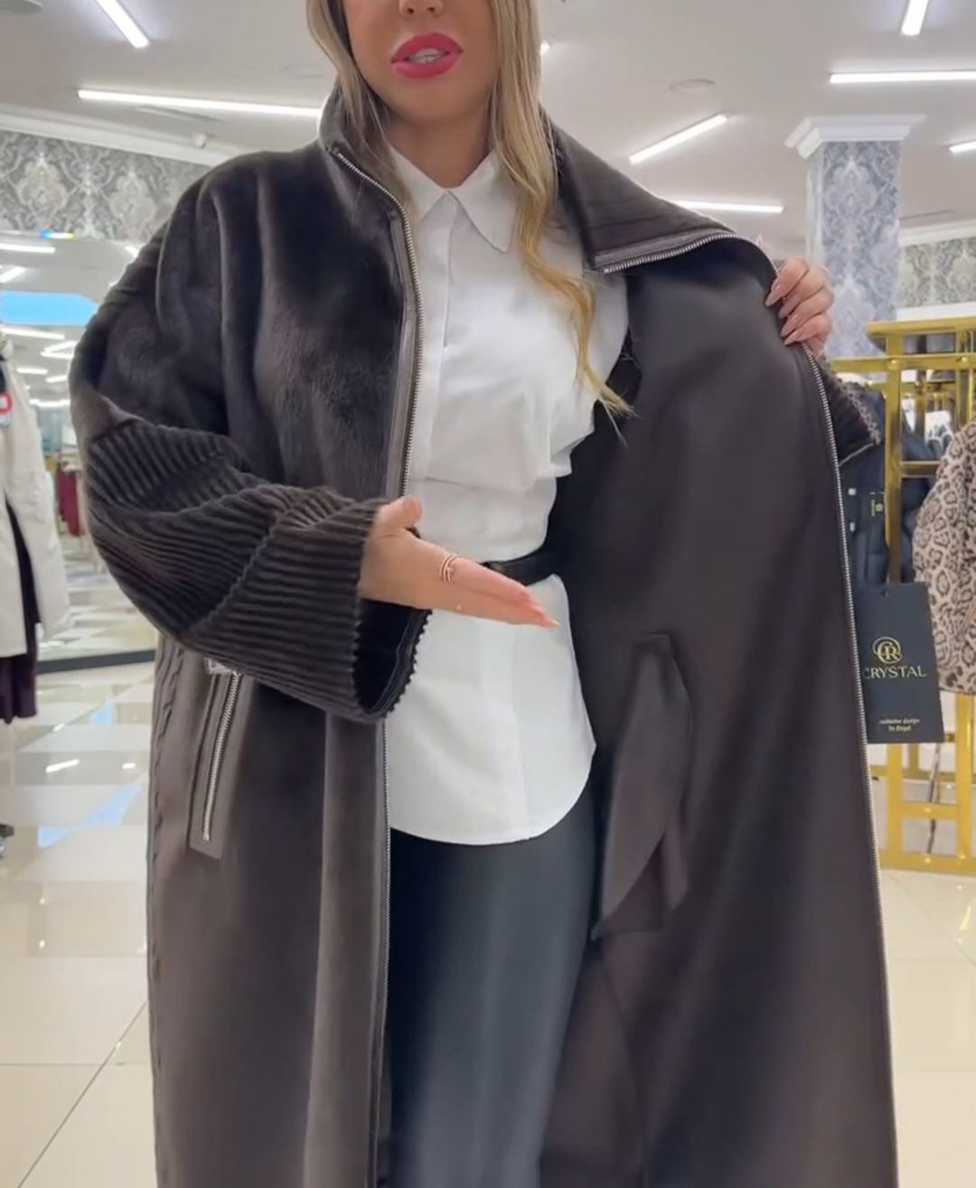 Fashion-Forward Textured Coat