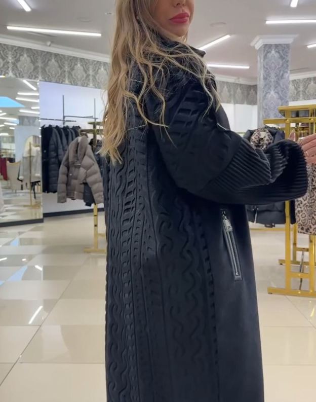 Fashion-Forward Textured Coat