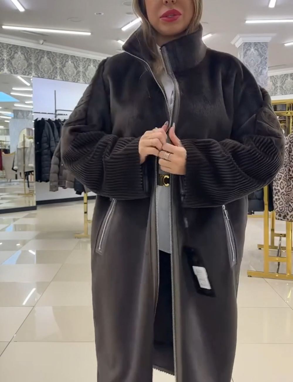 Fashion-Forward Textured Coat