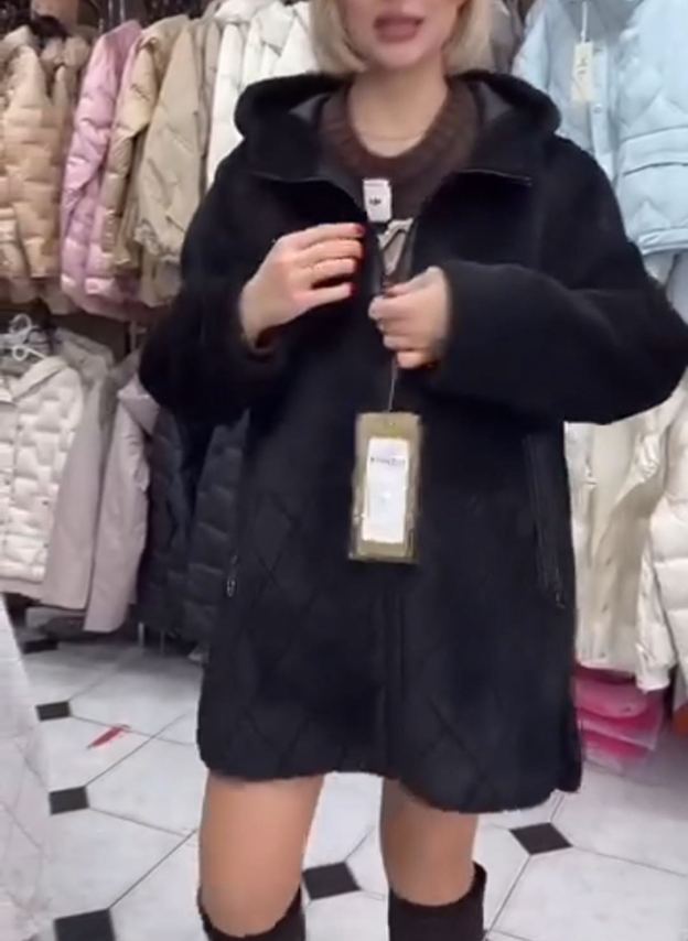 Fashion Edgy Reversible Black Faux Fur Jacket