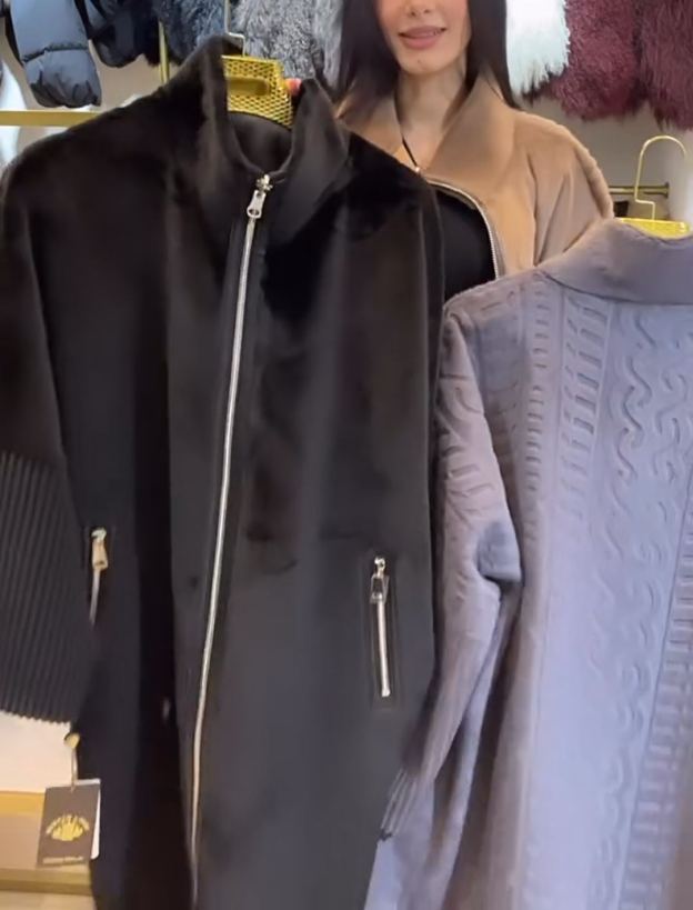 Urban Casual Shearling Long Coat