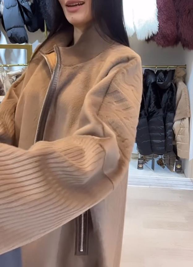 Urban Casual Shearling Long Coat