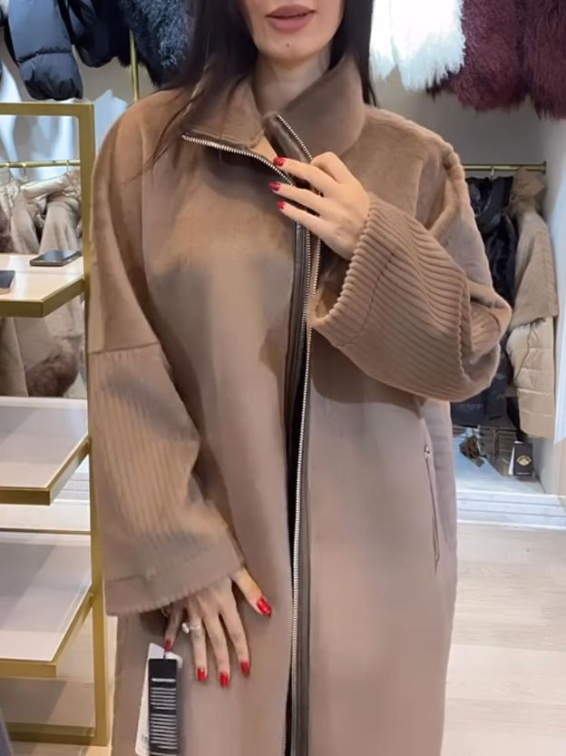 Urban Casual Shearling Long Coat