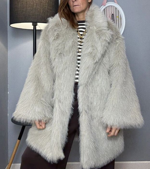 Lazy Oversized Faux Fur Coat