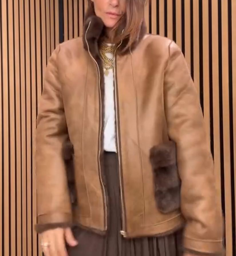Light Luxury Dual-Texture Faux Fur-Suede Jacket