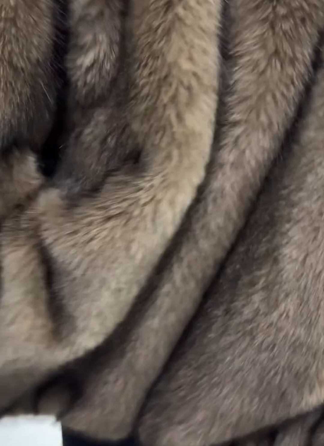 Reversible Luxury Brown Faux Fur & Red Jacket