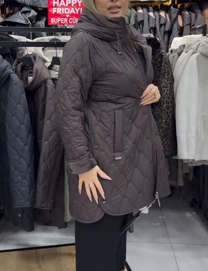 Light Luxury Hidden Fur-Lined Down Jacket