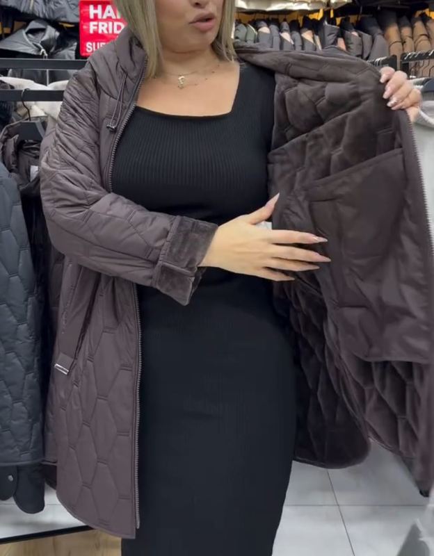 Light Luxury Hidden Fur-Lined Down Jacket