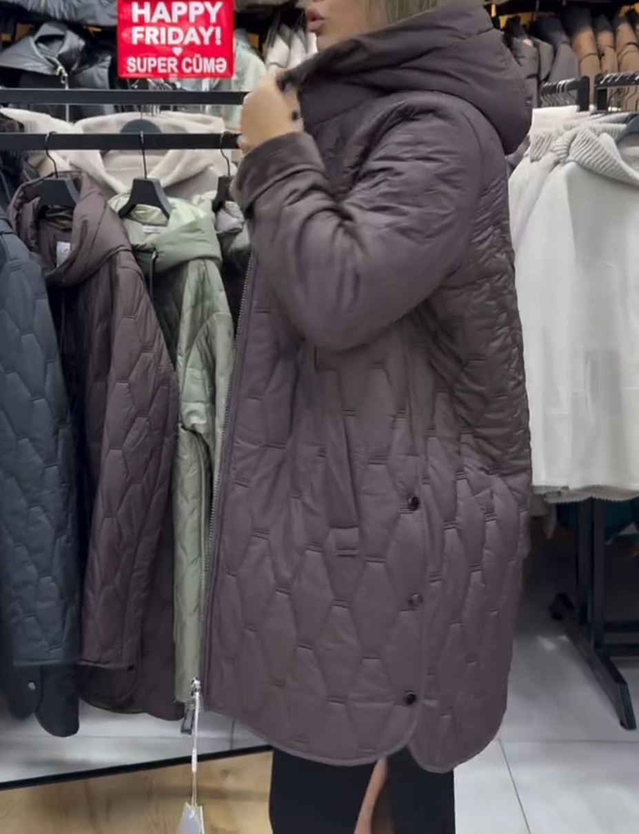 Light Luxury Hidden Fur-Lined Down Jacket