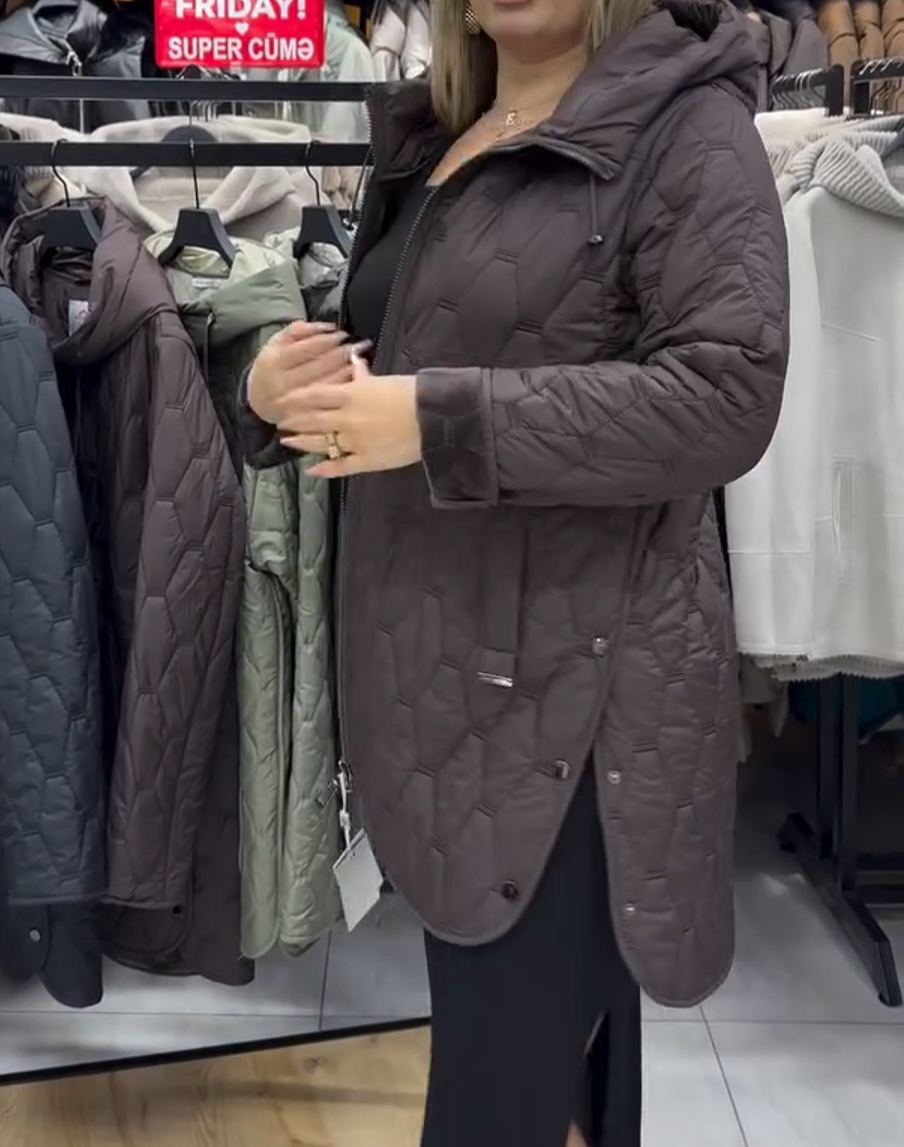 Light Luxury Hidden Fur-Lined Down Jacket