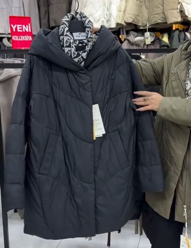 Urban Layered-Look Quilted Down Jacket