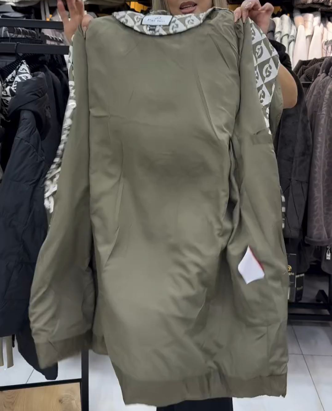 Urban Layered-Look Quilted Down Jacket