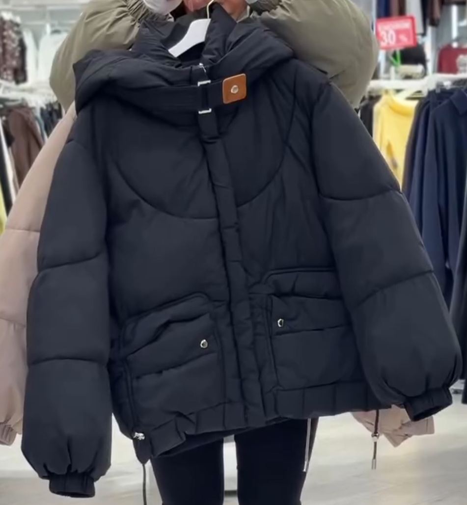 Versatile 3-Color Drawstring Waist Down Jacket