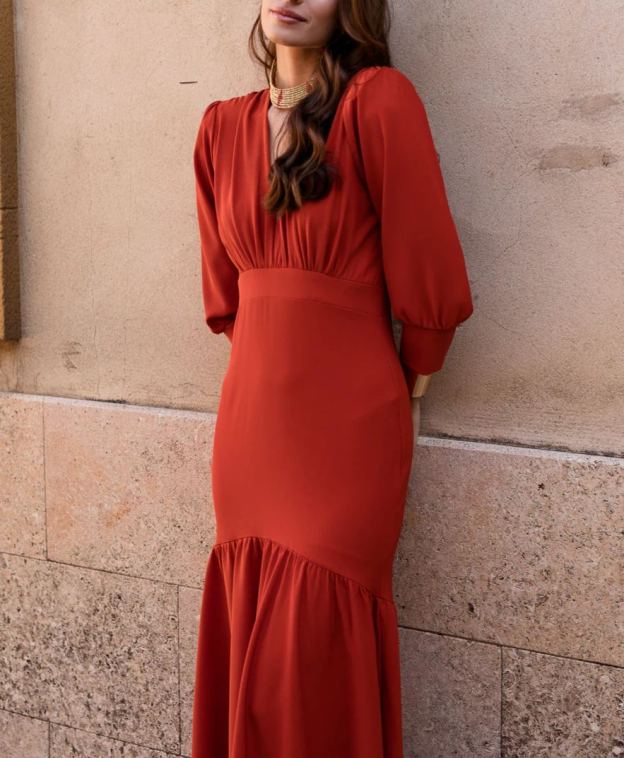 Teja midi dress