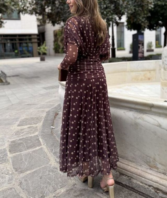 Lolita tulle dress with polka dots