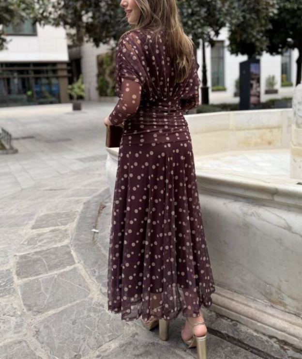 Lolita tulle dress with polka dots