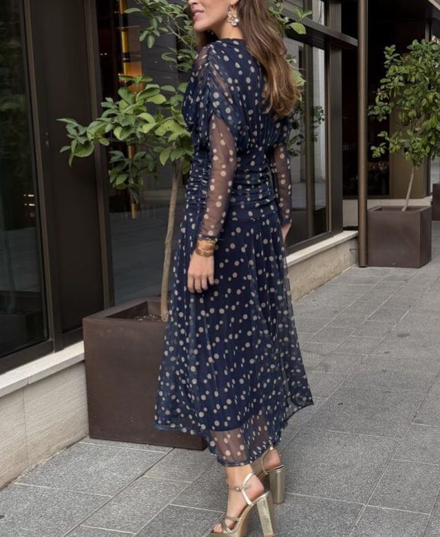 Lolita tulle dress with polka dots