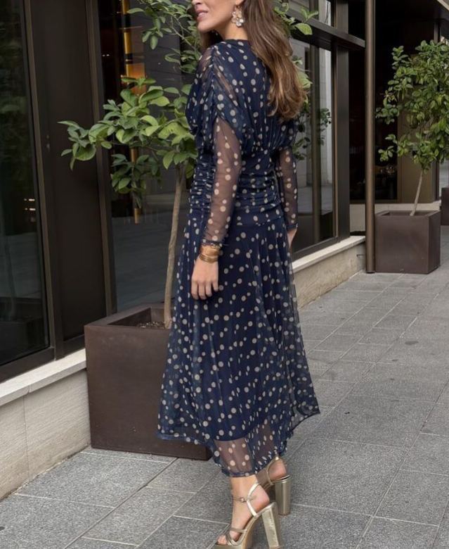 Lolita tulle dress with polka dots