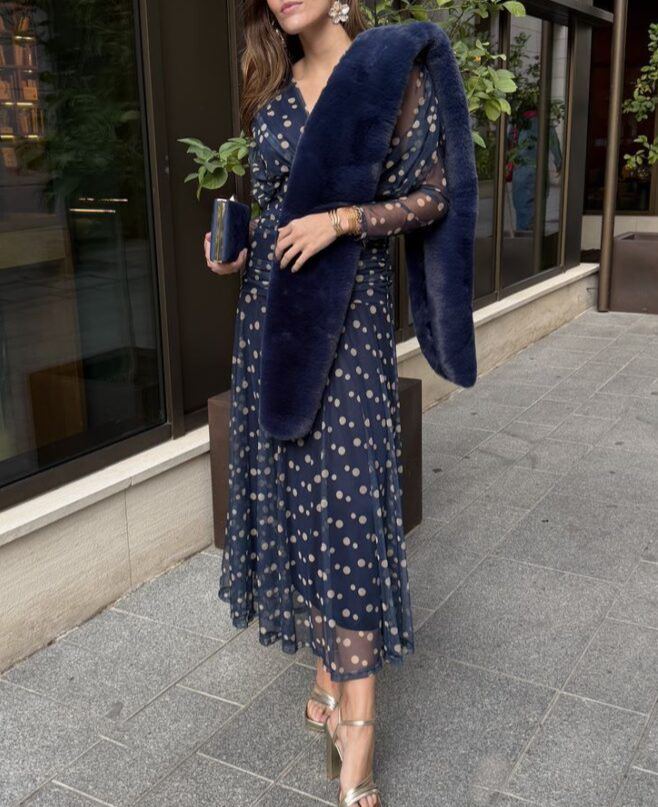 Lolita tulle dress with polka dots