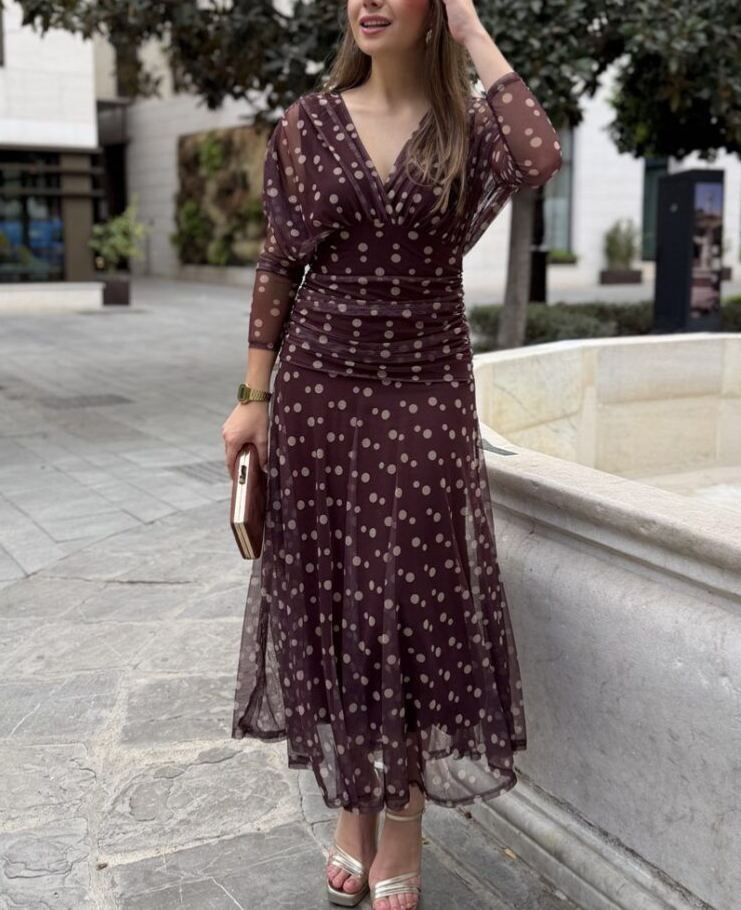 Lolita tulle dress with polka dots