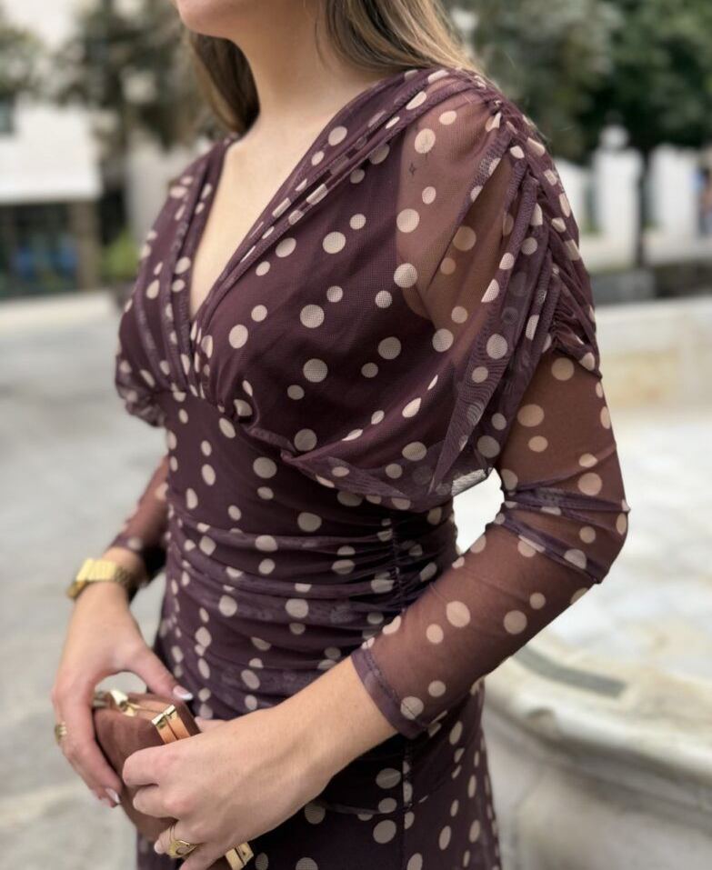 Lolita tulle dress with polka dots