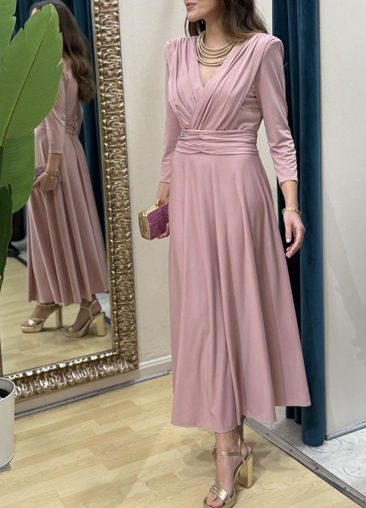 Tania nude pink dress