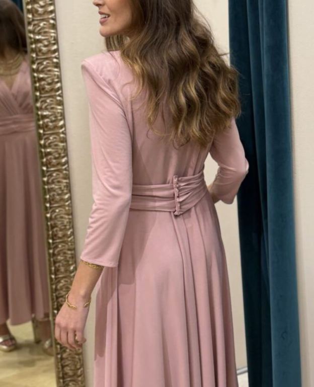 Tania nude pink dress