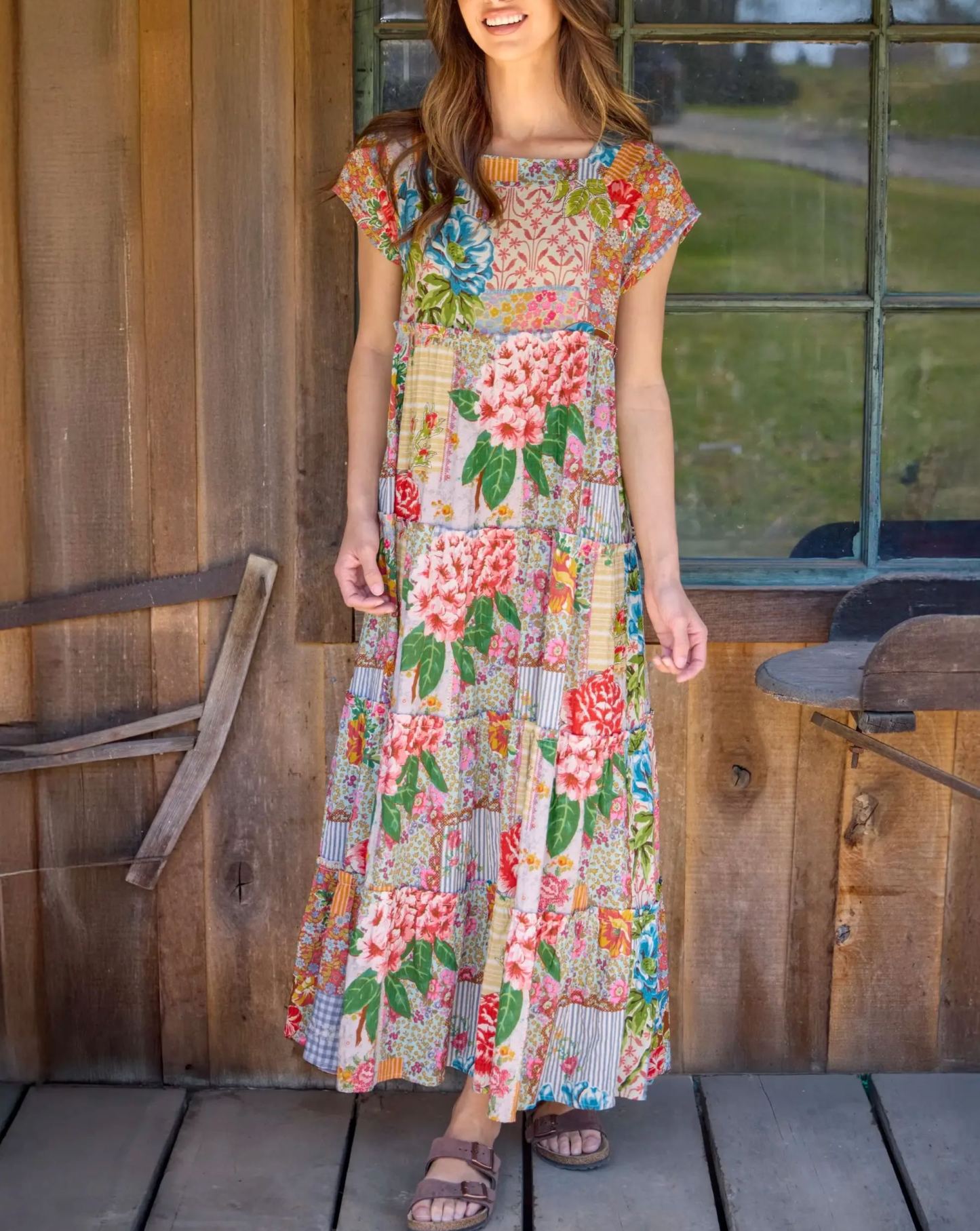 Berkley Maxi Dress - Vintage Treasure Pink